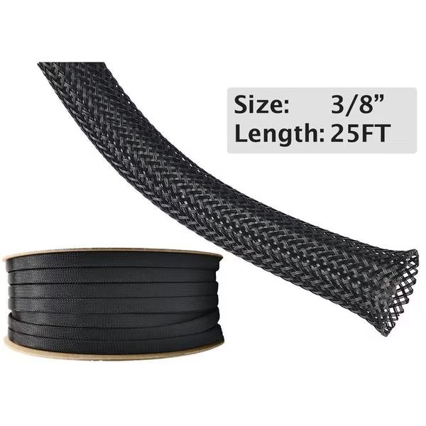 ED PET Expandable Braided Sleeving- 3/8